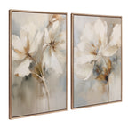 Kate and Laurel Sylvie Beaded Abstract Botanical Canvas