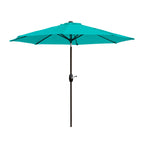 Lopes 9-foot Patio Umbrella with Bronze Finish Base Weight Stand Included