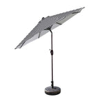 Lopes 9-foot Patio Umbrella with Bronze Finish Base Weight Stand Included
