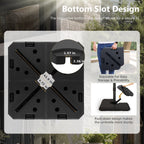 MAISON ARTS 12 FT Automatic Hydraulic Cantilever Umbrella Aluminum Pole 360 Degree Rotation