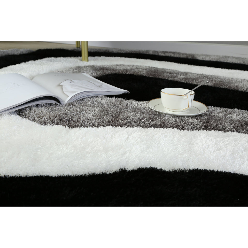 Mateos Shag Abstract Designed Area Rug