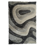 Mateos Shag Abstract Designed Area Rug