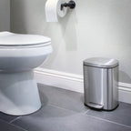 Qualiazero 13.2 GAL plus TWO 1.3 GAL Rectangular Step Can Trash Cans - Family Combo