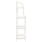 SAFAVIEH Bryn Victorian Wrought Iron 4-Tier Outdoor Bakers Rack - 25 In. W x 15 In. D x 63 In. H - 25W x 15D x 63H