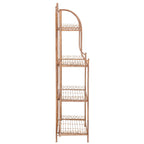 SAFAVIEH Bryn Victorian Wrought Iron 4-Tier Outdoor Bakers Rack - 25 In. W x 15 In. D x 63 In. H - 25W x 15D x 63H