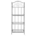 SAFAVIEH Bryn Victorian Wrought Iron 4-Tier Outdoor Bakers Rack - 25 In. W x 15 In. D x 63 In. H - 25W x 15D x 63H