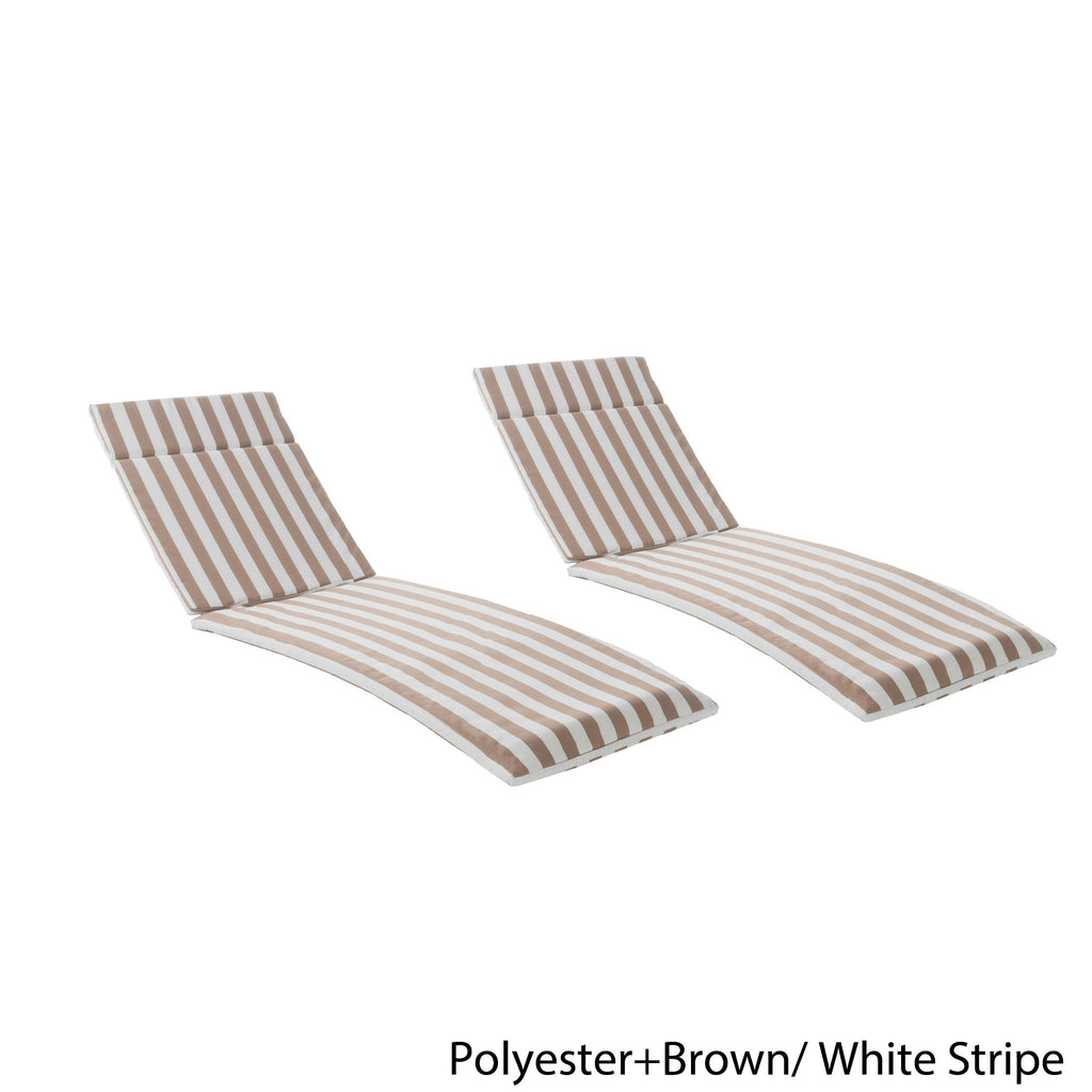 Salem Outdoor Cushion Set for Chaise Lounge - Cushions only (Set of 2) by Christopher Knight Home - 79.25L x 27.50W x 1.50H