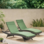 Salem Outdoor Cushion Set for Chaise Lounge - Cushions only (Set of 2) by Christopher Knight Home - 79.25L x 27.50W x 1.50H