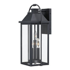 Brits Black Outdoor Wall Lantern Sconce Light