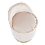 Silver Orchid Corday Swivel Velvet Vanity Stool