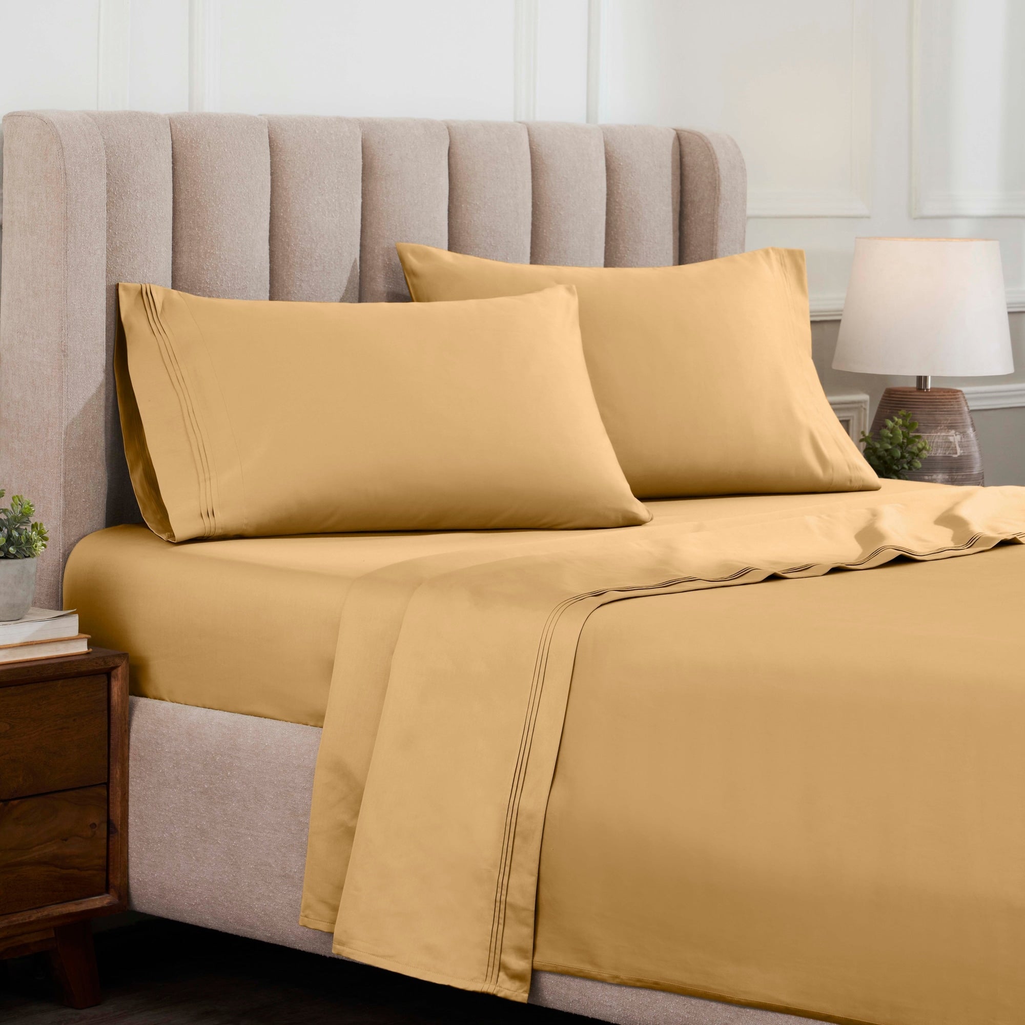 Superior Egyptian Cotton 1500 Thread Count Deep Pocket Solid Sheet Set