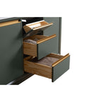 Vanity Art Bathroom Vanity with Ceramic Sink and Engineered Marble Top