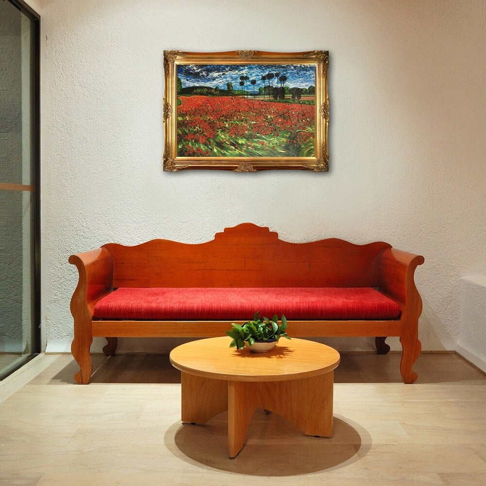 La Pastiche Vincent Van Gogh 'Field of Poppies' Hand Painted Oil Reproduction